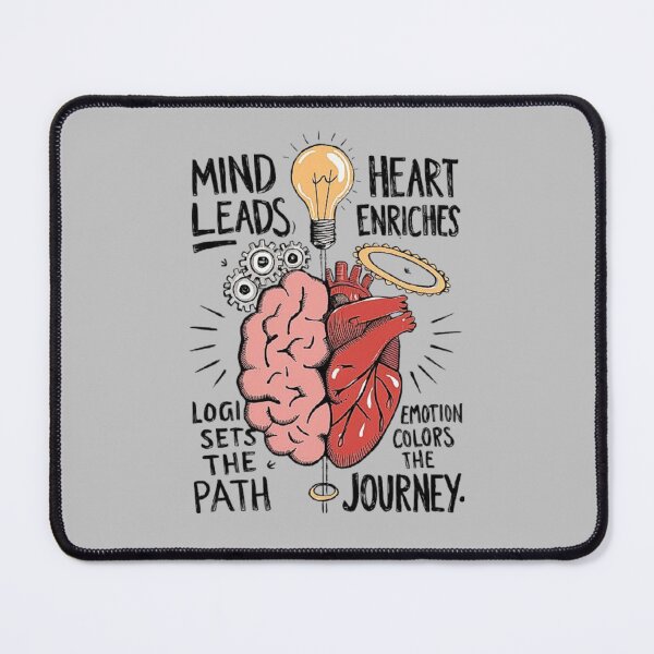 Item preview, Mind vs Heart: Balance of Logic and Emotion in Life’s Journey designed and sold by love3617.
