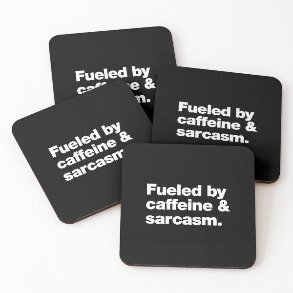 Item preview, Fueled by caffeine and sarcasm. designed and sold by chestify.