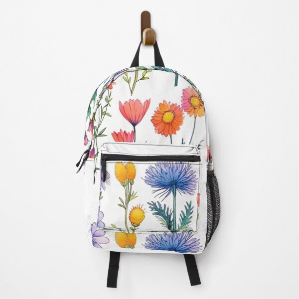 Item preview, Watercolor wildflowers on a white background designed and sold by mind-coloring.