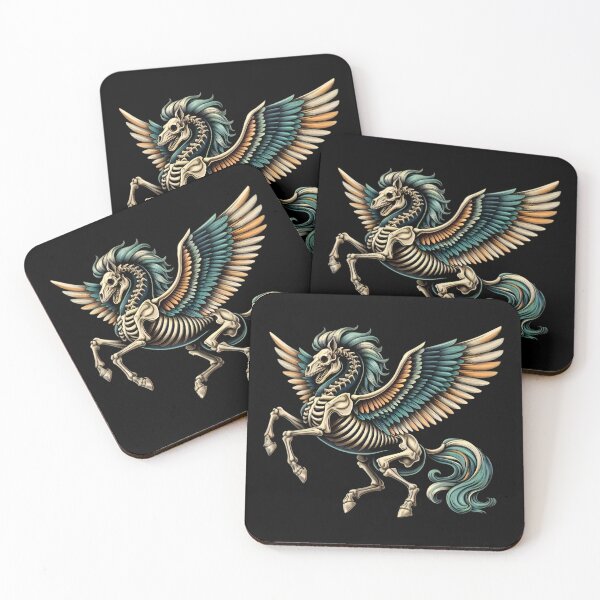 Item preview, Halloween Skeleton Pegasus funny vintage designed and sold by PAVOXAR.