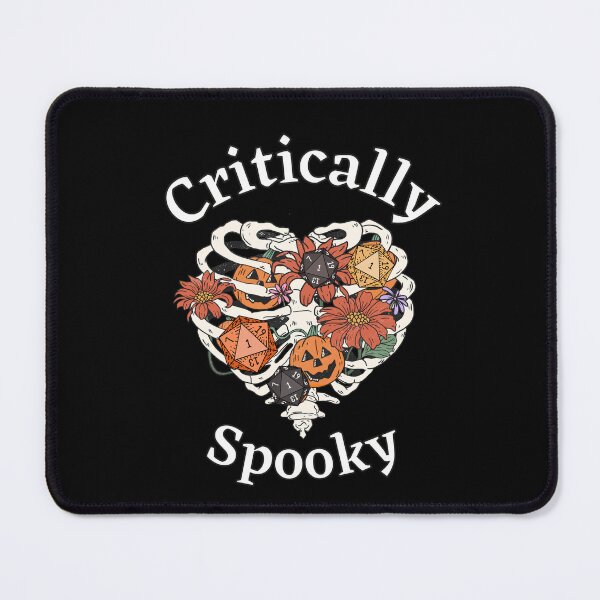Item preview, DND HALLOWEEN: Spooky floral rib cage and nat one dice designed and sold by DungeonAtelier.
