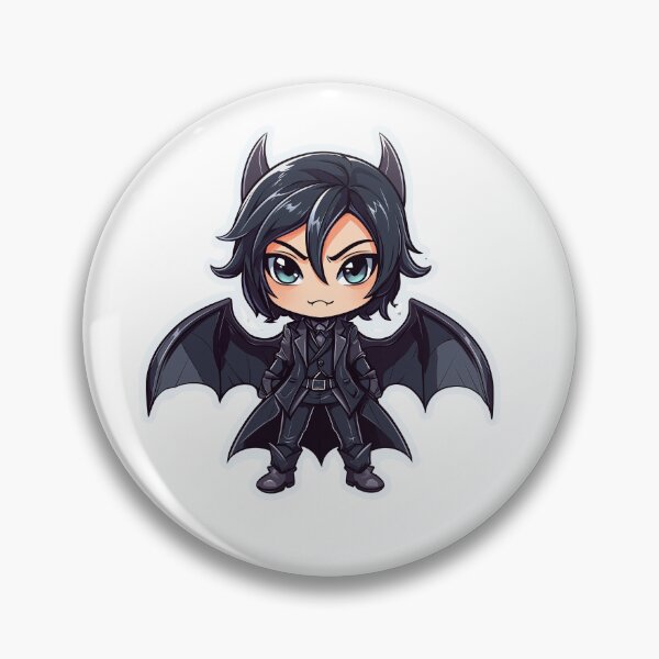 Item preview, Adorable Chibi Vampire Sticker with Bat Wings and Fangs designed and sold by Liseri.