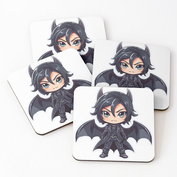 Item preview, Adorable Chibi Vampire Sticker with Bat Wings and Fangs designed and sold by Liseri.