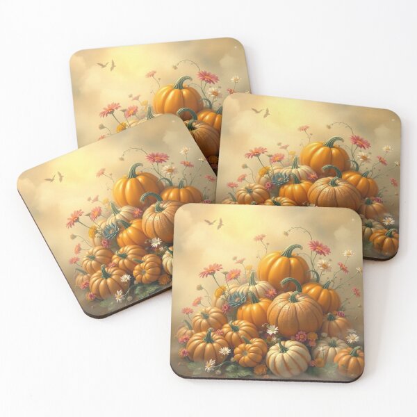 Item preview, Soft Floral Pupkins designed and sold by Poetic Patterns Studio.