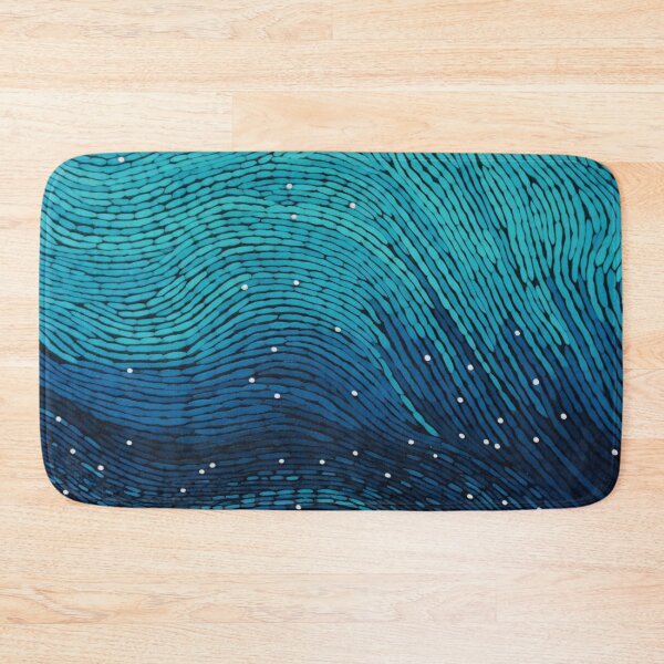 Item preview, Arte de puntos de inspiración aborigen - Con olas designed and sold by GrinGalore.