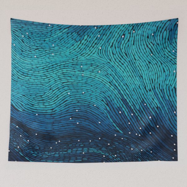Item preview, Aboriginal Inspired Dot Art - With Waves designed and sold by GrinGalore.