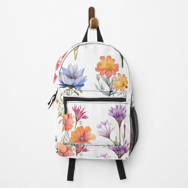 Item preview, Watercolor wildflowers on a white background designed and sold by mind-coloring.