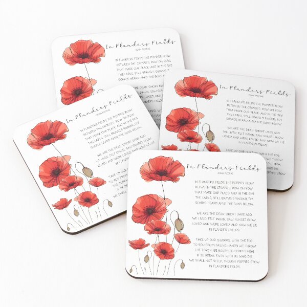 Item preview, In Flanders Fields The Poppies Blow Remembrance Day designed and sold by HowToCanadian.