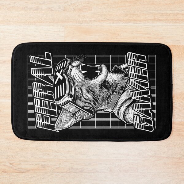 Item preview, Feral Gamer Cat Lover Funny Feline Cyberpunk VR Gaming Cats designed and sold by GrandeDuc.