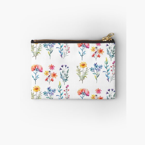 Item preview, Watercolor wildflowers on a white background designed and sold by mind-coloring.