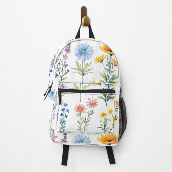 Item preview, Watercolor wildflowers on a white background designed and sold by mind-coloring.