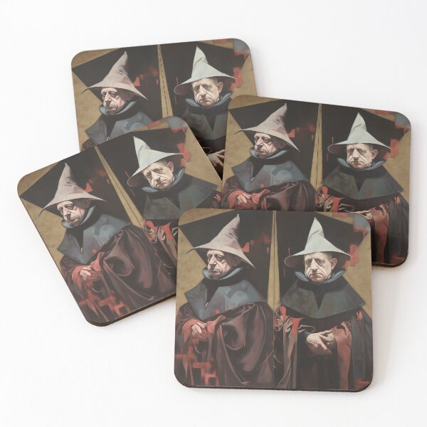 Item preview, Surreal Monk in Bosch and Bacon Style designed and sold by landletsy.