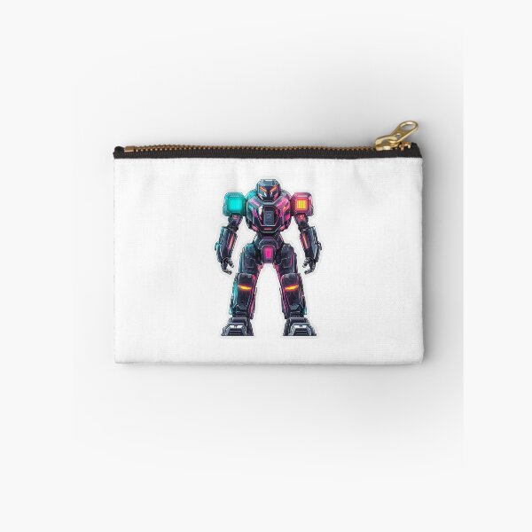Item preview, Neon Futuristic Robot Mech Warrior Sticker designed and sold by Liseri.