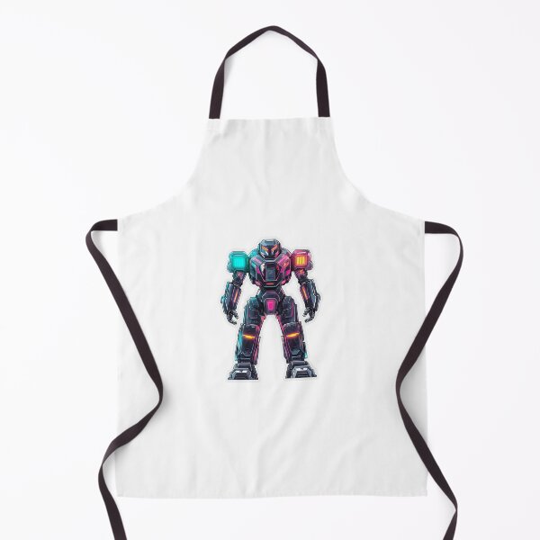 Item preview, Neon Futuristic Robot Mech Warrior Sticker designed and sold by Liseri.