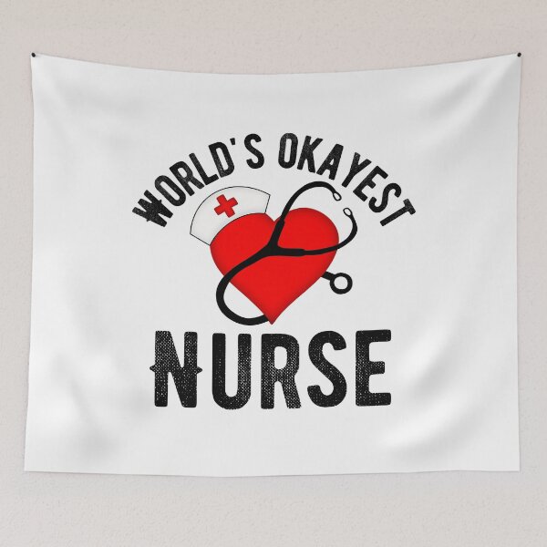 Item preview, World's Okayest Nurse designed and sold by belladesign7.