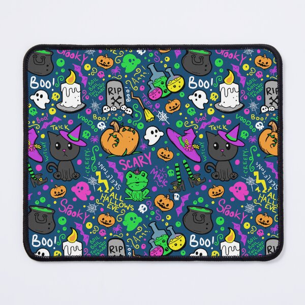 Item preview, Cute Halloween Pattern Color Blue-Green Background designed and sold by Jessica Erin.