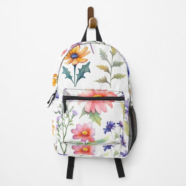Item preview, Watercolor wildflowers on a white background designed and sold by mind-coloring.