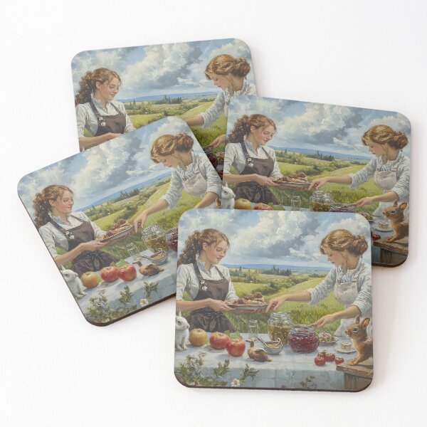 Item preview, Country Ladies cooking outdoors designed and sold by thewandswant.