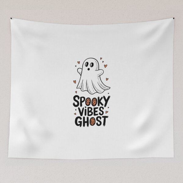 Item preview, Spooky Vibes: Retro Groovy Ghost Halloween , funny gift , funny design designed and sold by masteryStore.