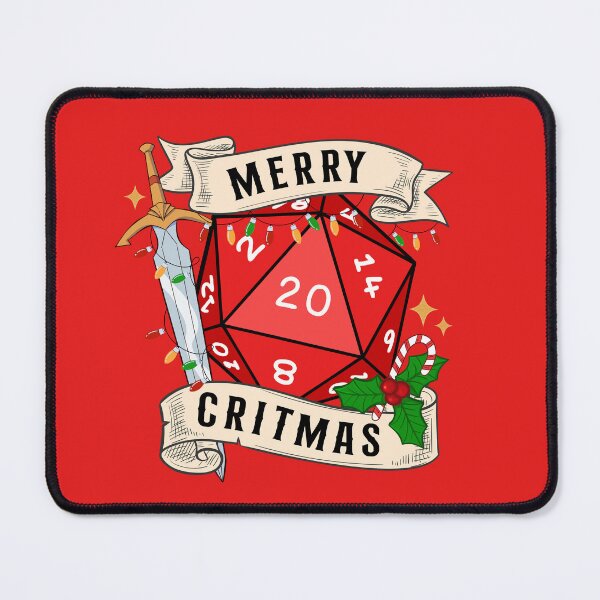 Item preview, DND CHRISTMAS D20: Merry Critmas, Natural twenty dice. designed and sold by DungeonAtelier.