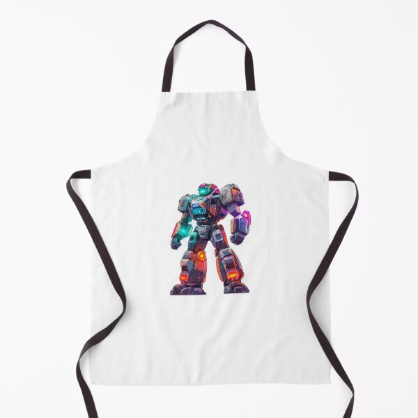 Item preview, Neon Cyber Robot with Futuristic Armor Sticker designed and sold by Liseri.