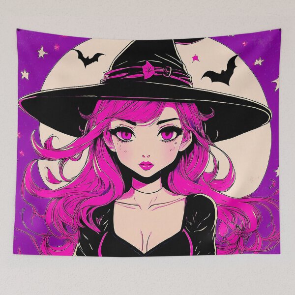 Item preview, Pink-Haired Witch designed and sold by CharlieMakes.