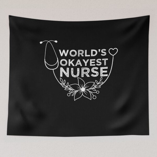 Item preview, World's Okayest Nurse designed and sold by belladesign7.