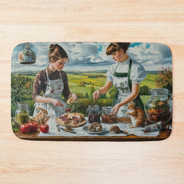 Item preview, Damas de campo cocinando al aire libre designed and sold by thewandswant.