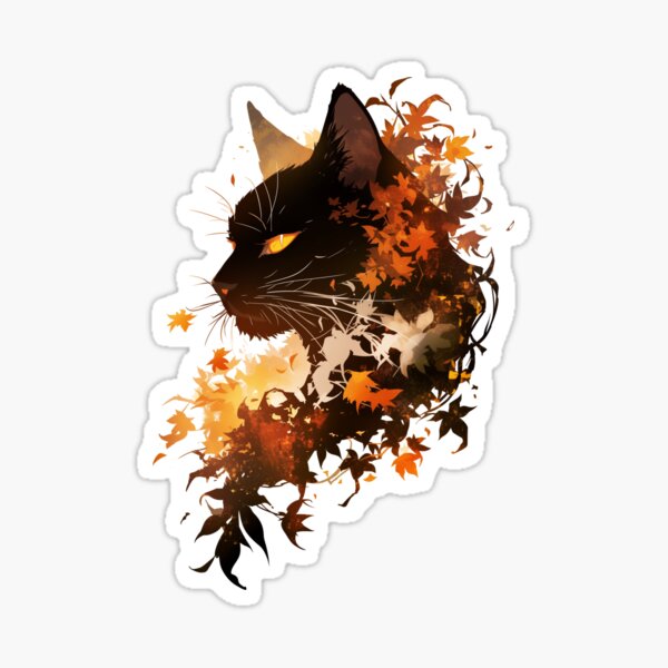 Item preview, Autumn Leaves Kitty designed and sold by PrimeGens.