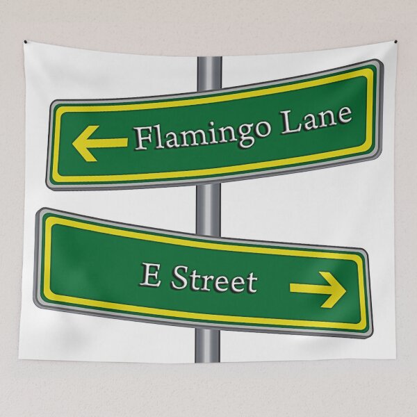 Item preview, Bruce Springsteen Digital Fanart. E Street Sign Flamingo Lane Wallsoffameaust designed and sold by WallsOfFameAust.