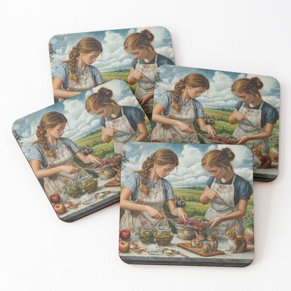 Item preview, Mujeres campestres cocinando al aire libre designed and sold by thewandswant.