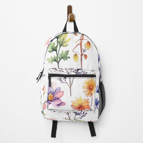 Item preview, Watercolor wildflowers on a white background designed and sold by mind-coloring.