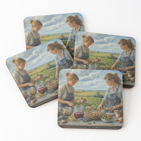 Item preview, Mujeres campestres cocinando al aire libre designed and sold by thewandswant.