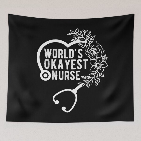 Item preview, World's Okayest Nurse designed and sold by belladesign7.