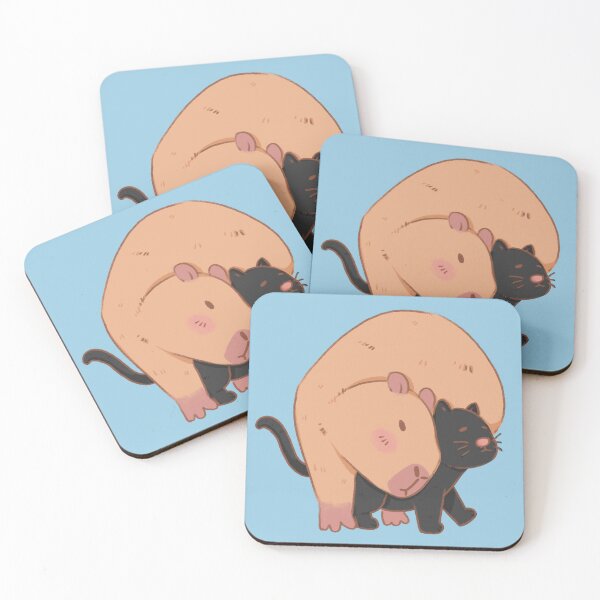 Item preview, Capybara and cat designed and sold by JenJa1993.