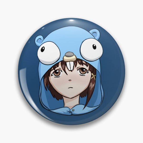 Lain in Go Gopher PJs Pin