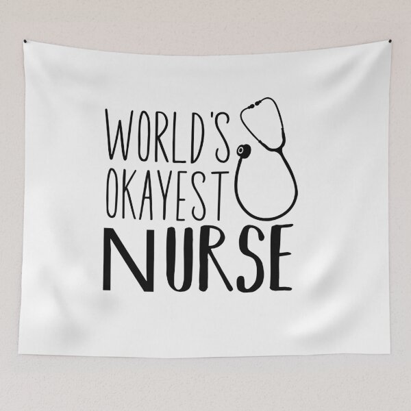 Item preview, World's Okayest Nurse designed and sold by belladesign7.
