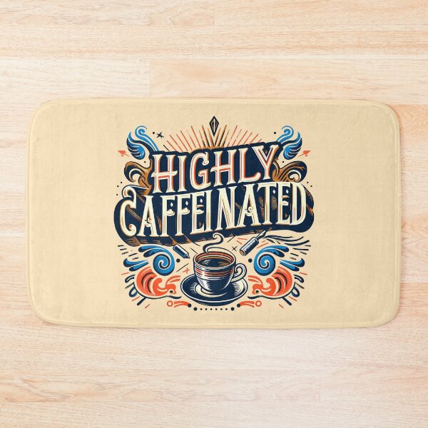Item preview, Highly Caffeinated, typography designed and sold by maxmaj.