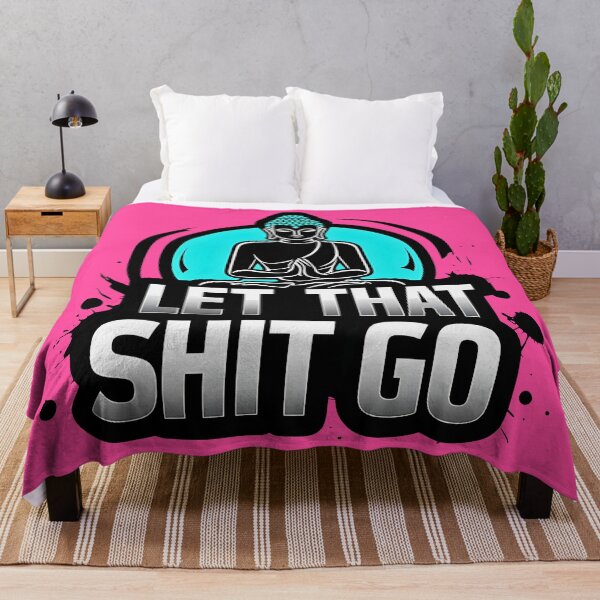 Item preview, Let that shit go motivational inspirational Buddha design designed and sold by BorgSpareParts.