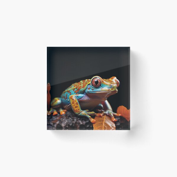 Artikelvorschau, bunter Frosch im Regenwald entworfen und verkauft von Mauswohn.