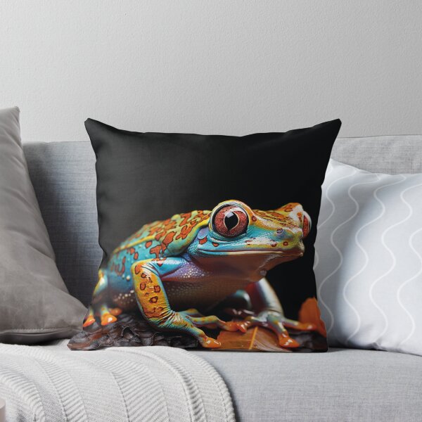 Artikelvorschau, bunter Frosch im Regenwald entworfen und verkauft von Mauswohn.