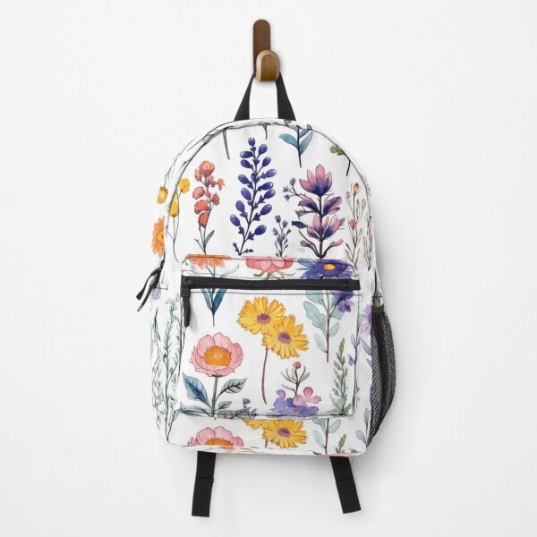 Item preview, Watercolor wildflowers on a white background designed and sold by mind-coloring.