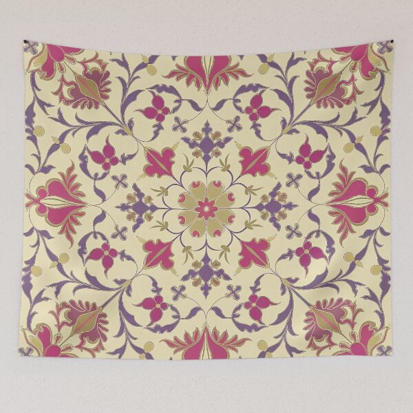Item preview, Red and Gold Suzani Floral Pattern designed and sold by Dshoppin.