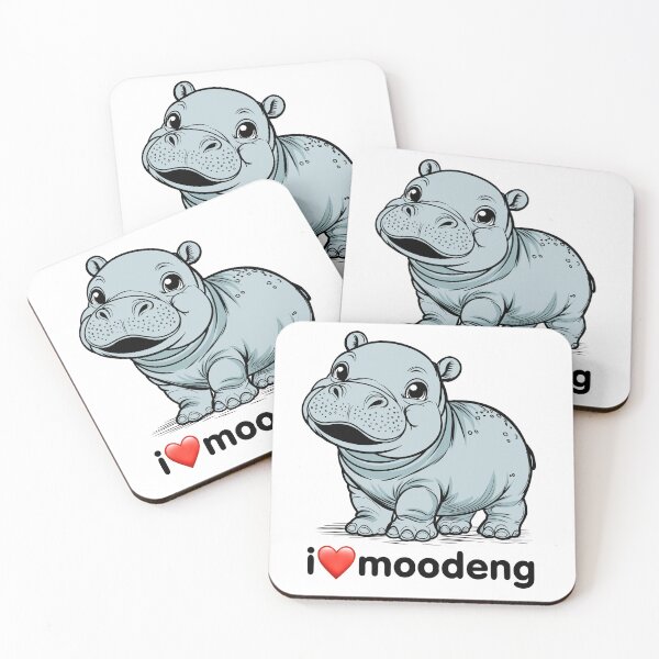 Item preview, I love moodeng designed and sold by OkanemochiStore.