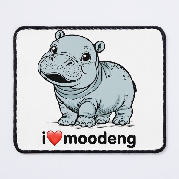 Item preview, I love moodeng designed and sold by OkanemochiStore.