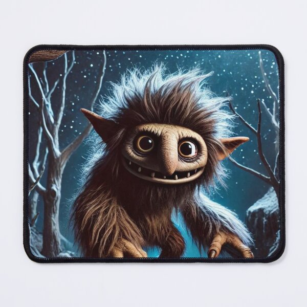 Item preview, Groondar the Menacing Cave Troll - Whimsical Night Creature designed and sold by maxthegrem.