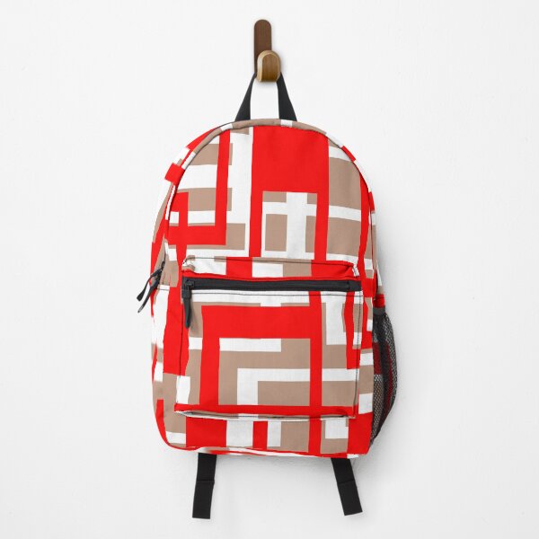 Item preview, Geometric Shapes Pattern Red White Cut Out  designed and sold by taiche.