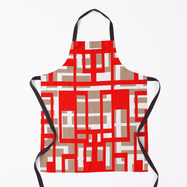 Item preview, Geometric Shapes Pattern Red White Cut Out  designed and sold by taiche.