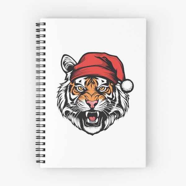Item preview, Festive Tiger, funny, tiger, rot, gifts, merry, time, santa,  designed and sold by Ewelina  Niemiec.