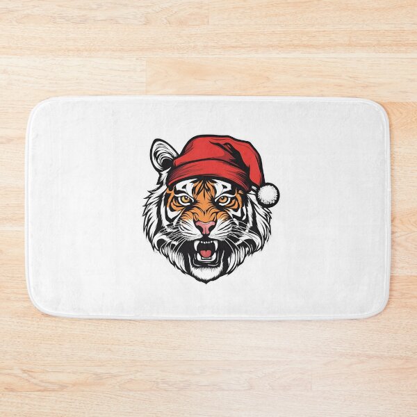 Item preview, Festive Tiger, funny, tiger, rot, gifts, merry, time, santa,  designed and sold by Ewelina  Niemiec.
